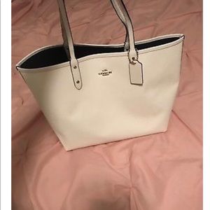 COACH Reversible white and black city tote